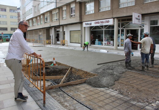 As obras de reurbanización da rúa Chile entran na recta final coa pavimentación da calzada